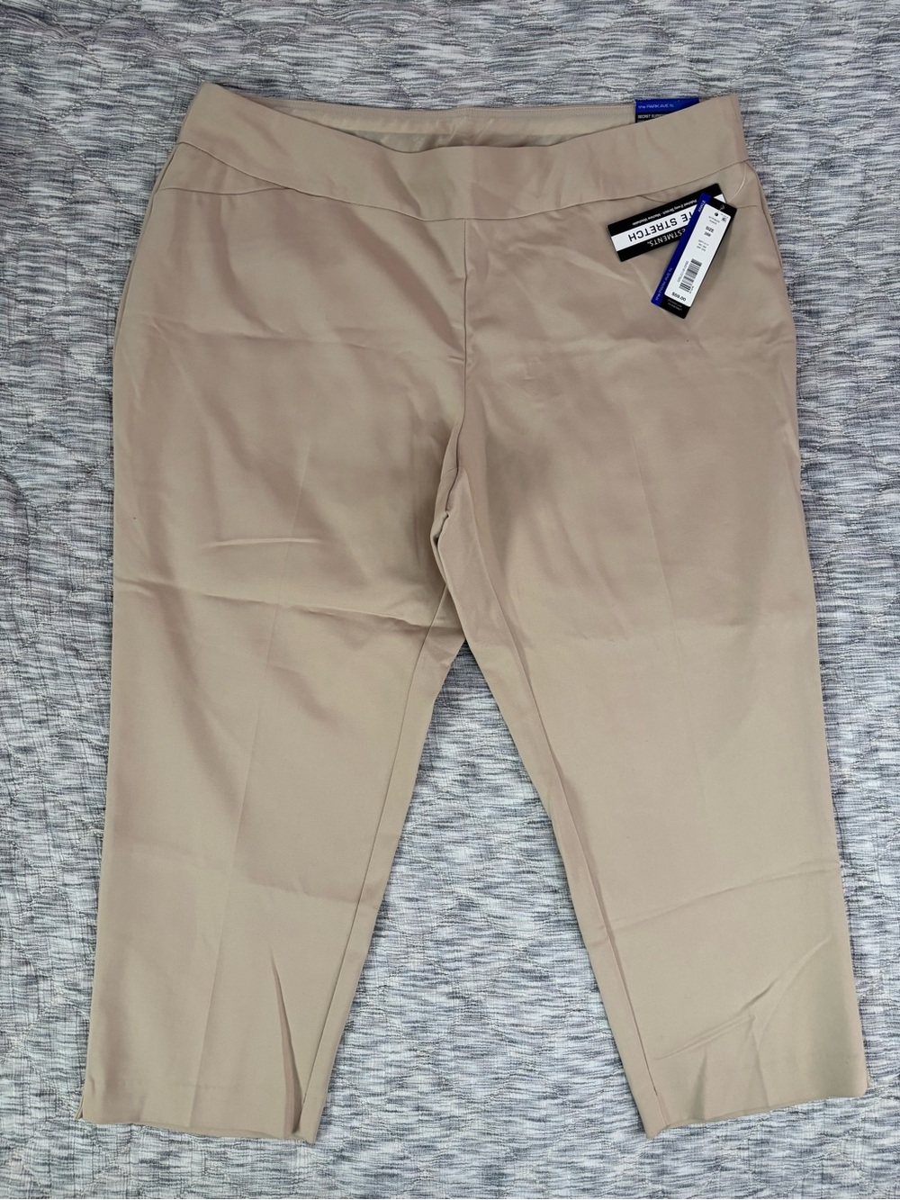 NWT Investments Women Pull-On Ankle Trousers Sz 24W | Women Trousers NEW-